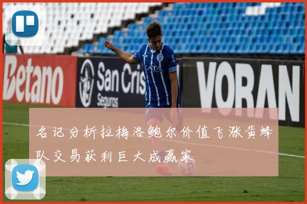 名记分析拉梅洛鲍尔价值飞涨黄蜂队交易获利巨大成赢家